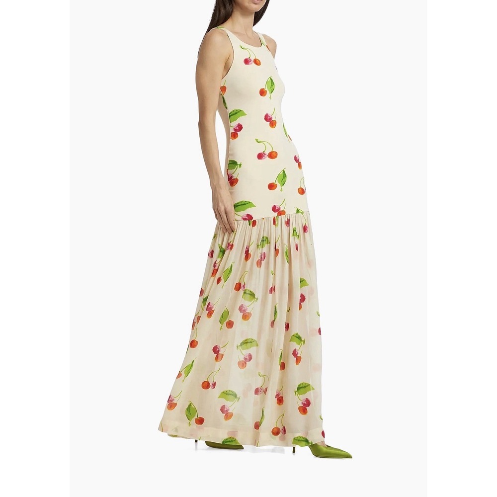 SWF Cherry Bomb Maxi Dress Sleeveless Size XS NWT $368 Summer Wedding Guest